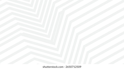 This striking background displays an array of zigzagging lines, showcasing a contemporary, clean design with its minimalistic white and soft gray color scheme, perfect for modern applications