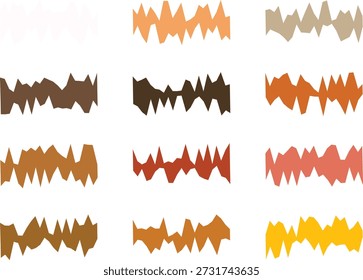 This striking dark purple abstract waveform presents consistent spiky undulations, generating a powerful visual rhythm. Perfect for backgrounds in high-tech presentations, creative branding, or digital art, it conveys a sense of controlled energy and sophisticated data. The deep color adds gravitas, while the repetitive yet irregular pattern captivates the eye.