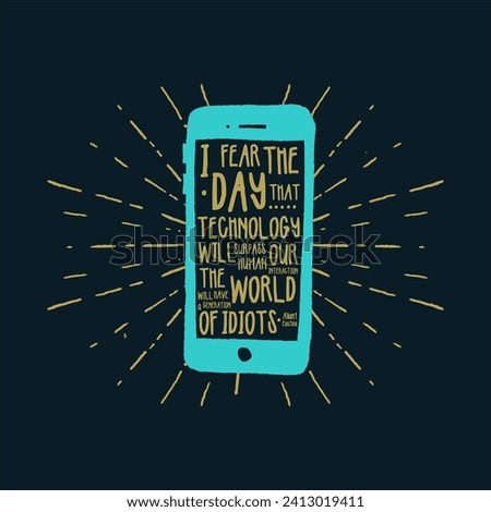 This striking vector design captures the essence of our collective apprehension about the future of technology