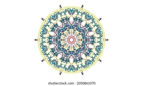 This is a stroke illustration art that forms a motif using a vector isolated on a white background.