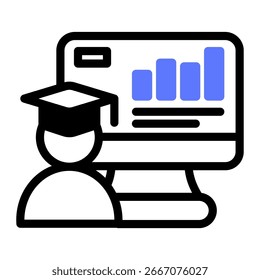 Este icono del tablero del estudiante es adecuado para el sistema de gestión de aprendizaje, etc