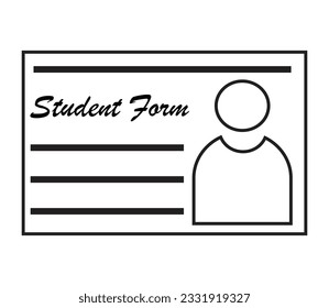 This is Student form icon with amazing design in vector file