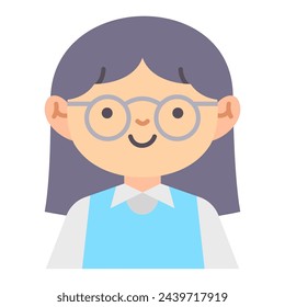 This Student Girl icon is suitable for Education, school, university, etc.