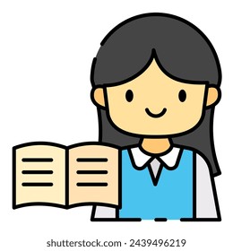 This Student icon is suitable for Profession, occupation, job, avatar, etc.
