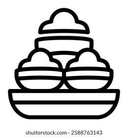 This Stuffed Mushroom icon is suitable for Restaurant Menu, Food, etc