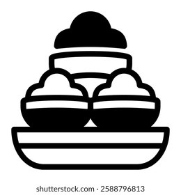 This Stuffed Mushroom icon is suitable for Restaurant Menu, Food, etc