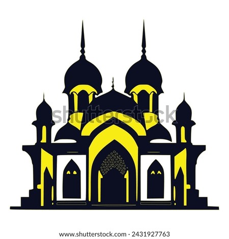 This stunning image captures the essence of a magnificent mosque. The intricate architecture, the interplay of light and shadow, and the spiritual aura make it truly remarkable.