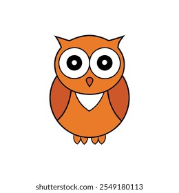 This stunning owl vector illustration silhouette features a majestic owl embracing under the glow of a full moon, designed in intricate line art style. Perfect for logos, icons, 