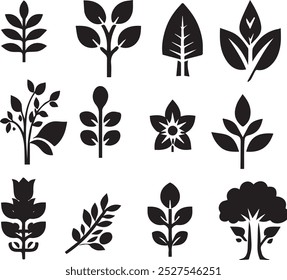 Esta impresionante Ilustración vectorial presenta una elegante silueta de varias flores, mostrando sus intrincadas Formas y formas. Ideal para proyectos de Diseño gráfico, esta obra de arte captura la belleza