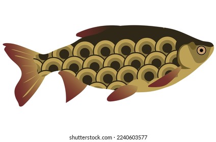 This stunning vintage-style fish illustration brings a touch of nostalgia to any art collection. Featuring intricate details and a timeless design, it's perfect for art enthusiasts who appreciate aqua