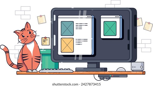 En este estilo no hay deseo de crear la ilusión de profundidad o volumen; en su lugar, se utiliza una forma simplificada y reconocible, así como colores brillantes y saturados