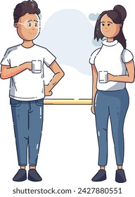 En este estilo no hay deseo de crear la ilusión de profundidad o volumen; en su lugar, se utiliza una forma simplificada y reconocible, así como colores brillantes y saturados