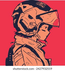 In this style there is no desire to create the illusion of depth or volume; instead, a simplified and recognizable form is used, as well as bright, saturated colors