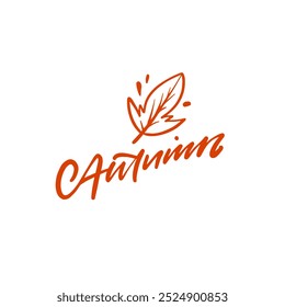 This stylish autumn logo showcases a beautifully designed leaf, ideal for seasonal branding and various promotions