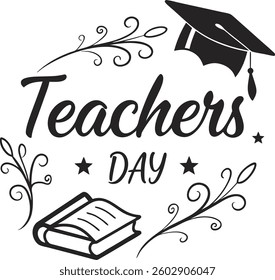 This stylish, black and white graphic is perfect for Teacher Appreciation Day.