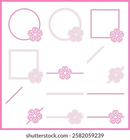 This is a stylish Japanese-style illustration of cherry blossoms tied with mizuhiki.
MIZUHIKI gives a prestigious and congratulatory impression, and is recommended for spring celebrations.