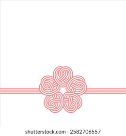 This is a stylish Japanese-style illustration of cherry blossoms tied with mizuhiki.
MIZUHIKI gives a prestigious and congratulatory impression, and is recommended for spring celebrations.