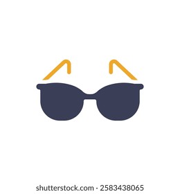 This stylish sunglasses icon captures the essence of summer holidays, exhilarating adventures, and the bliss of relaxing beach vacations under the warm sun, inviting enjoyment and leisure