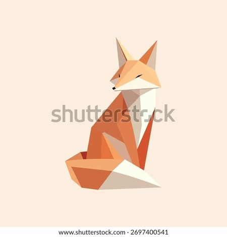 This stylized fox illustration is ideal for logos, branding, or adding a touch of modern art to your creative endeavors