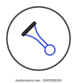 This stylized graphic features a unique bell horn icon within a circular frame. The minimalist lines and abstract design suggest a modern approach to signaling and notification systems. It