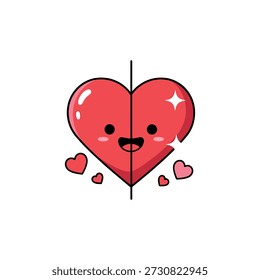 Este gráfico estilizado apresenta a palavra "LOVE" em letras negras em um fundo branco. Um grande coração vermelho substitui o "O" na palavra. O texto é rodeado por um conjunto de corações menores em tons de vermelho e rosa claro, criando um design festivo e romântico adequado para o Dia dos Namorados ou expressões de afeto.
