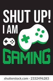 SHUP ICH SPIELE DAS SHIRT VEKTORDESIGN