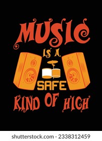 CUSTOM TYPOGRAPHY VINTAGE RETRO MUSIC T SHIRT DESIGN