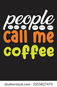 diseño de camiseta de café para impresión