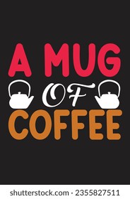 diseño de camiseta de café para impresión