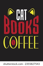 diseño de camiseta de café para impresión