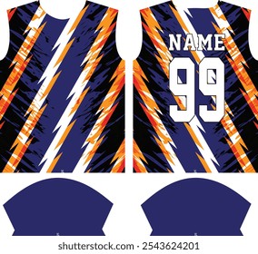 Plantilla de diseño de jersey de camisa deportiva de sublimación personalizada, traje deportivo, ropa deportiva, uniforme deportivo