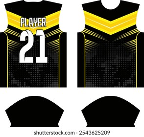 
Plantilla de diseño de jersey de camisa deportiva de sublimación personalizada, traje deportivo, ropa deportiva, uniforme deportivo