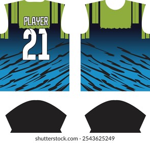 
Plantilla de diseño de jersey de camisa deportiva de sublimación personalizada, traje deportivo, ropa deportiva, uniforme deportivo