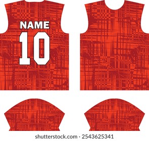 
Plantilla de diseño de jersey de camisa deportiva de sublimación personalizada, traje deportivo, ropa deportiva, uniforme deportivo