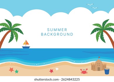 This is a summer background illustration.