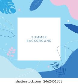 Este es un diseño de ilustración de fondo de verano.
