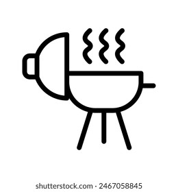 This summer icon set features sleek and simple outline designs, capturing the essence of summertime fun and relaxation. The icons include a bright sun, beach ball, ice cream cone, sunglasses, swimsuit