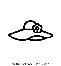 This summer icon set features sleek and simple outline designs, capturing the essence of summertime fun and relaxation. The icons include a bright sun, beach ball, ice cream cone, sunglasses, swimsuit
