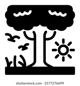 This Summer icon is suitable for weather, season, meteorology, etc.