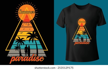 This is a summer t shirt design. This design can be used on T-shirts for boys and girls. Let's gift summer t-shirts to your loved ones and enjoy summer