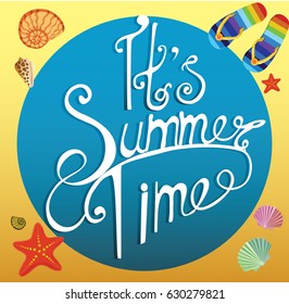 This summer  time , the handwritten text