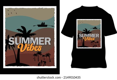 This is a summer t-shirt design. This is vintage type design.