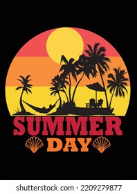This is summer vacation design, color changeable and printable.