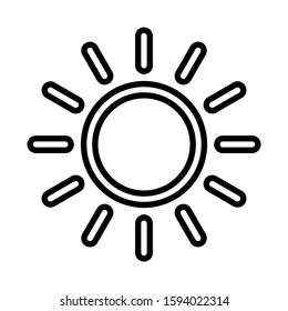 this is the sun icon that is used to symbolize daylight
