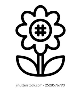 Este icono de girasol es adecuado para el día de Acción de Gracias y la temporada de otoño, etc.