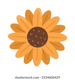 This Sunflower illustration suitable for Thanksgiving