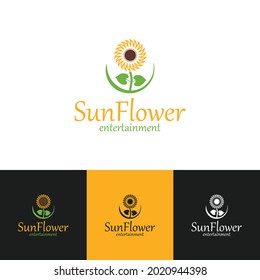 This is the Sunflower vector logo template.