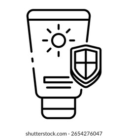 Este icono del protector solar es conveniente para el Festiva del verano, el etc.