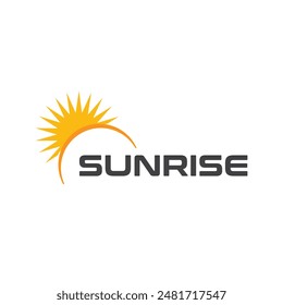 This is a sunshine wordmark logo with a bright sun element on the left