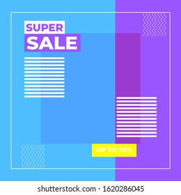 This Super Sale Template can be used for your brand